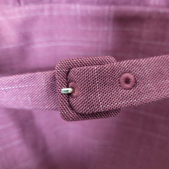 Ann Taylor Cross Weave Midi Dress Belted Polished Versatile Career Size 2 NWT - Picture 5 of 9